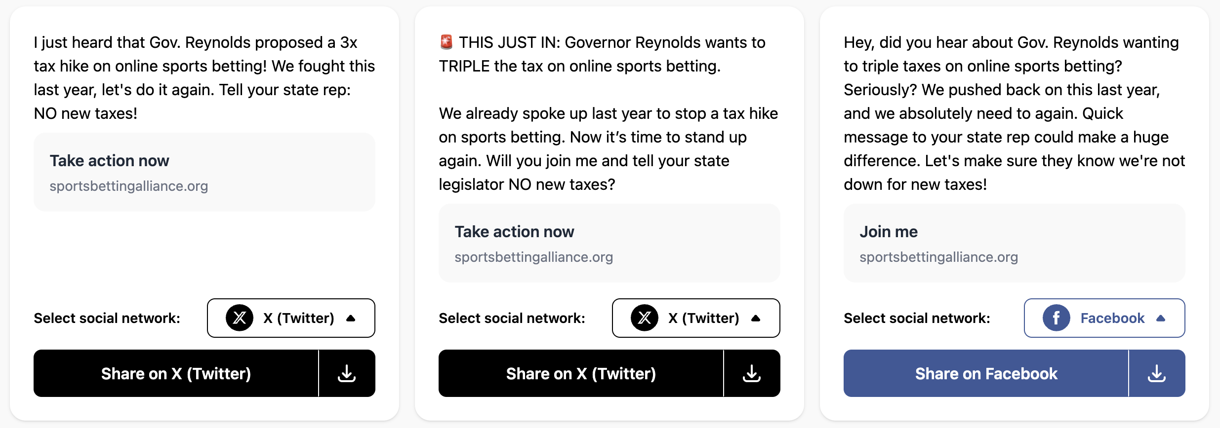 Help us reach as many people as possible. Share these posts and spread the word!